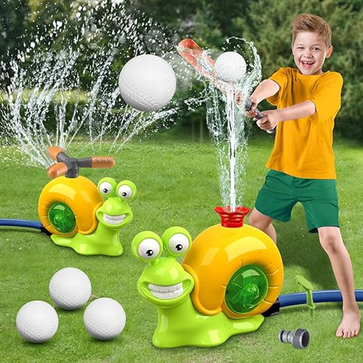 Watersproeier voor kinderen | Waterspeelgoed | Tuin | Honkbalset | Waterspel | Zomer | Nunus®
